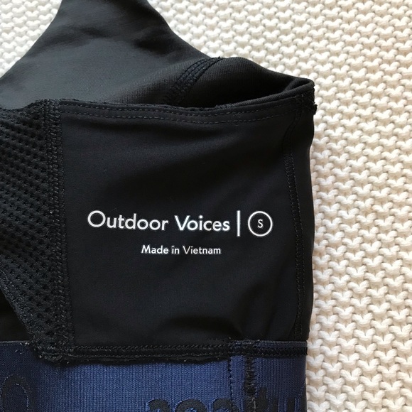 Outdoor Voices Doing Things Bra in Black (S) - Picture 12 of 14